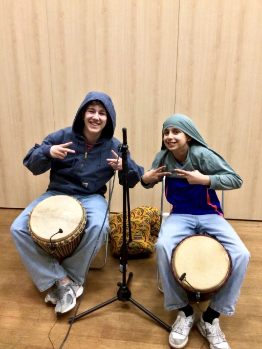 Enfants en stage de musique